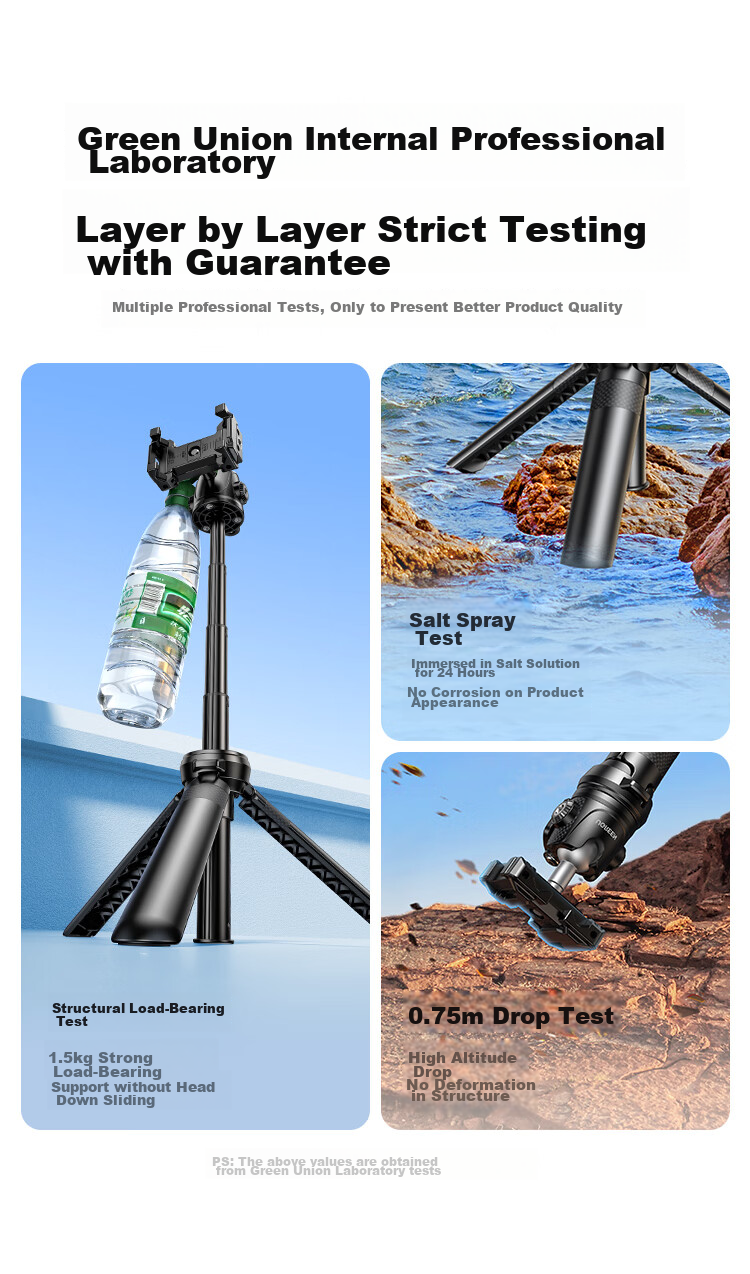 UGREEN Phone Stand Selfie Stick Tripod Desktop Gimbal Live Streaming Vlog Extension Pole Handheld Suitable for DJI Pocket 3/4/4 Pro, Ying Shi Luna, Mirrorless Camera Action Camera 1