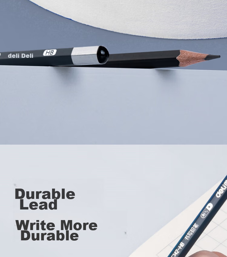 Deli Zhen Nai Xie Hexagonal Writing Pencil HB (10 Pieces/box), Drawing, Writing Practice, Doodling, HC142-HB, Student Back-To Stationery 10