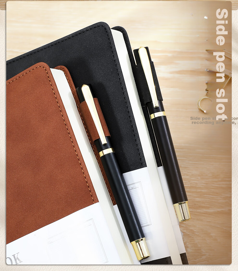 [Lowest Price Online] Longe Notebook, Extra Thick 416 Pages, Business Leather Notebook, Sheepskin Diary, High-Quality Notebook, Stationery, Office Meeting Record Book, Customizable Logo 5