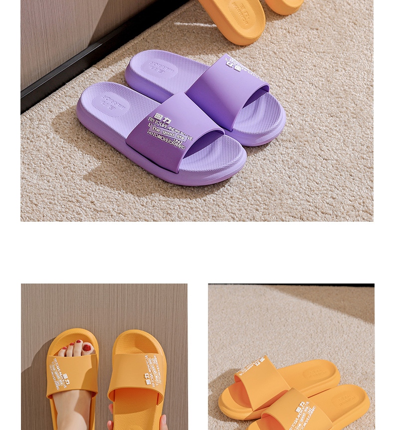 Huili Simple Couple Style Bathroom Indoor And Outdoor Wear Shower Non-Slip Wear-Resistant Soft Elastic Breathable Comfortable Thick-Soled Sandals Men's Model HL01815 Blue-Gray Size 42 4