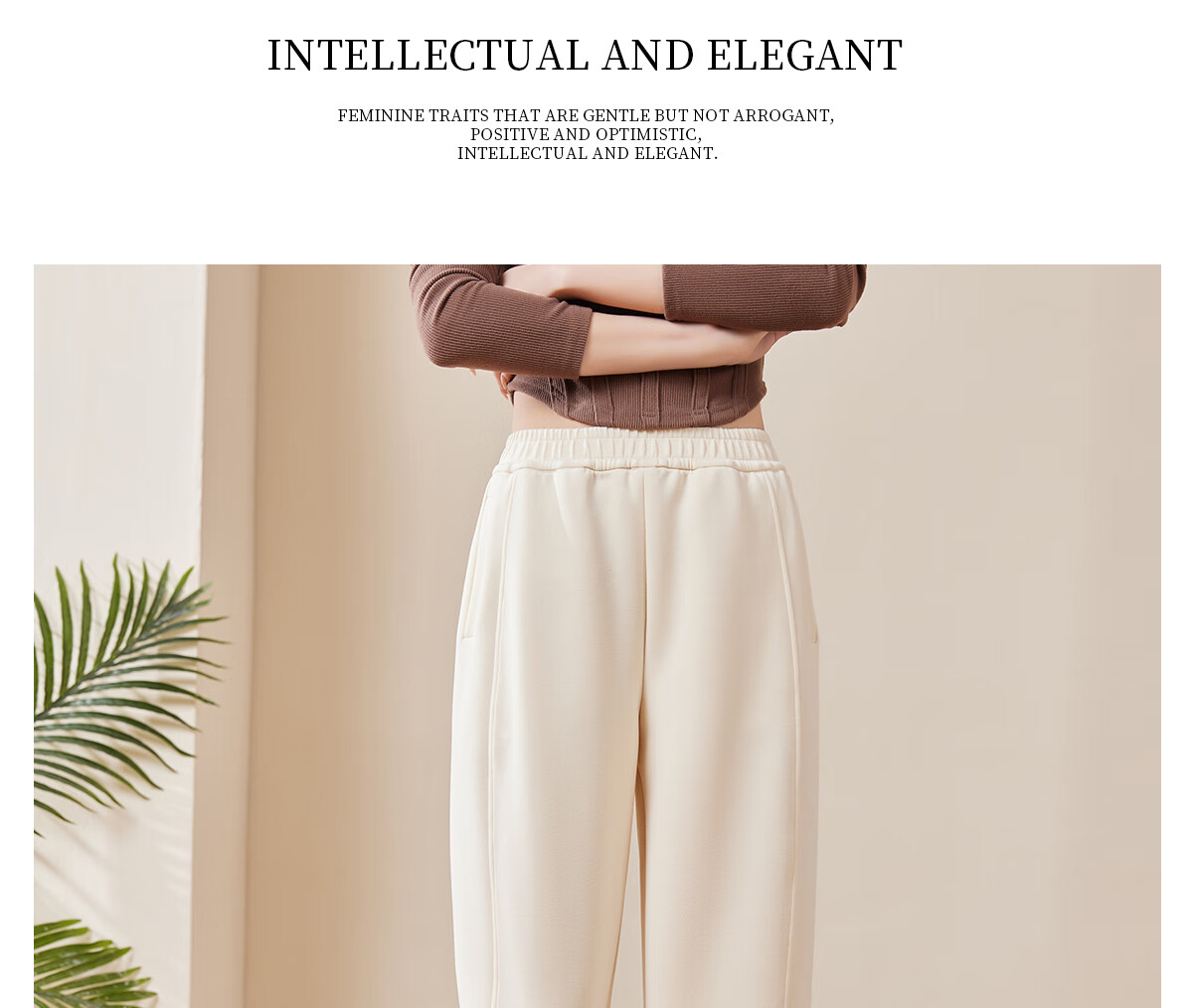 Chushen Women's Casual Pants, Fashionable And Versatile, High-Waisted Loose-Fitting Slimming Nine-Point Harem Pants, Grandma Pants S141K2005 22