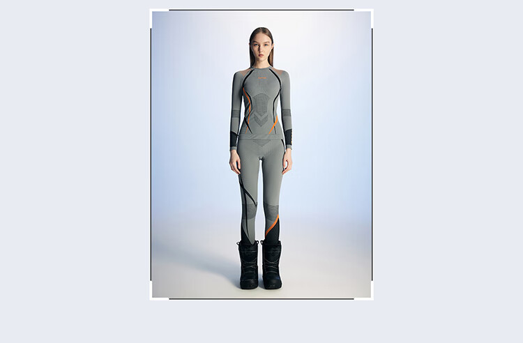 SURPINE Extreme Wind Series Women's Quick-Dry Ski Base Layer, Moisture-Wicking, Warm Functional Underwear, Form-Fitting Compression Shirt 10