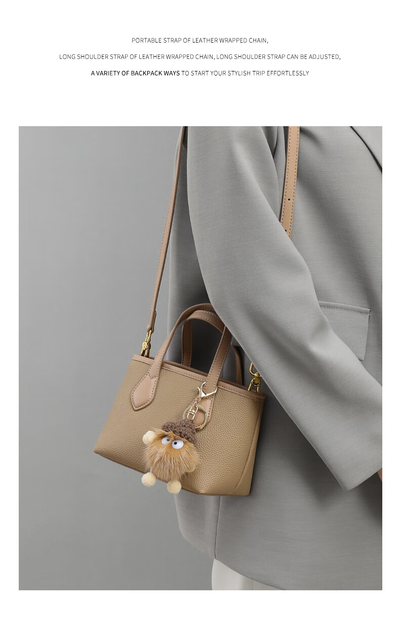 Viney Women's Handbag, Cowhide Bucket Bag, Light Luxury Crossbody Tote Shoulder Bag, Practical Birthday And Mother's Day Gift for Mom 16