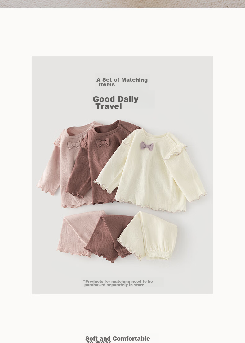 Guaiqixiong Baby Girl Pure Cotton Long-Sleeve T-Shirt Top, Spring And Autumn Infant Pajamas, Cute Spring Outfit, Home Base Layer 1
