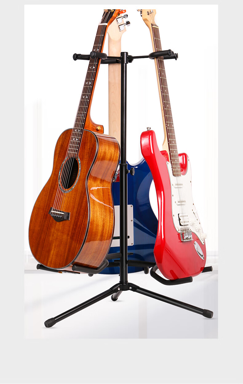 Minsine Guitar Stand A Frame Floor Stand for Lute, Ukulele, Electric Guitar And Bass Universal Support Stand 12