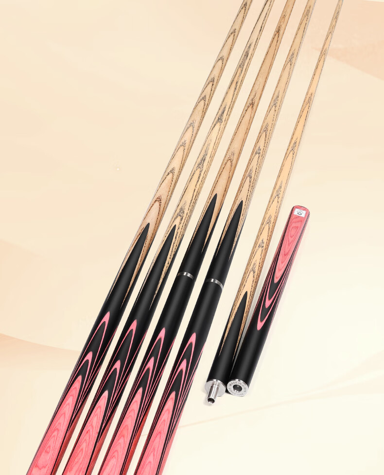 O'MIN Zixia Pink Small Head Billiard Cue Set Wukong Women's Chinese Style Black Eight Split Cue Case 1