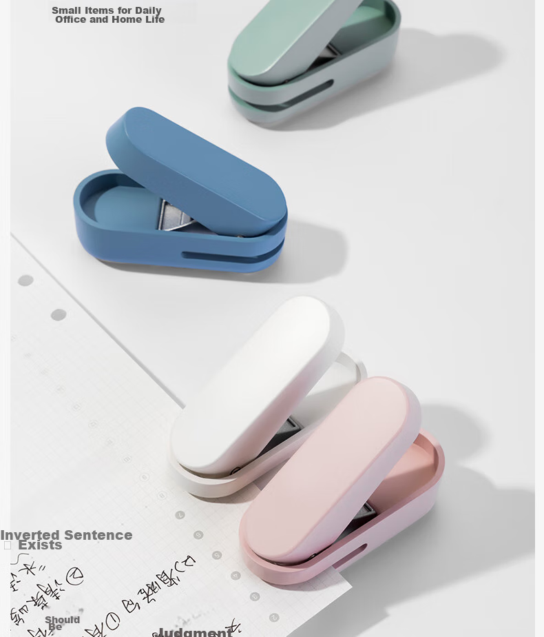Deli Staple Puncher, Loose-Leaf Binder Hole Puncher, Document Hole Puncher, Office Supplies, White NS088 3