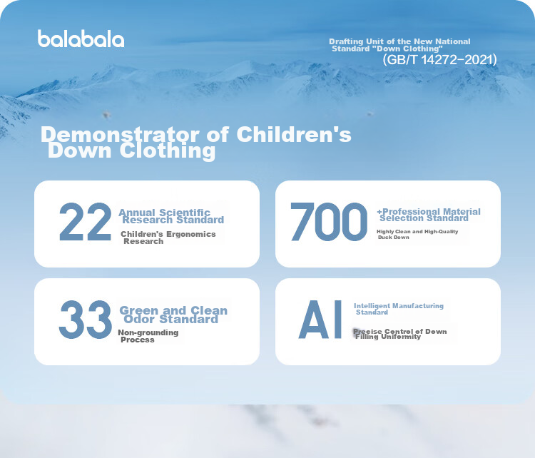 BALABALA Children's down Jacket for Girls And Boys, Winter Hooded Coat, Warm Outerwear, Outdoor Thickened 1