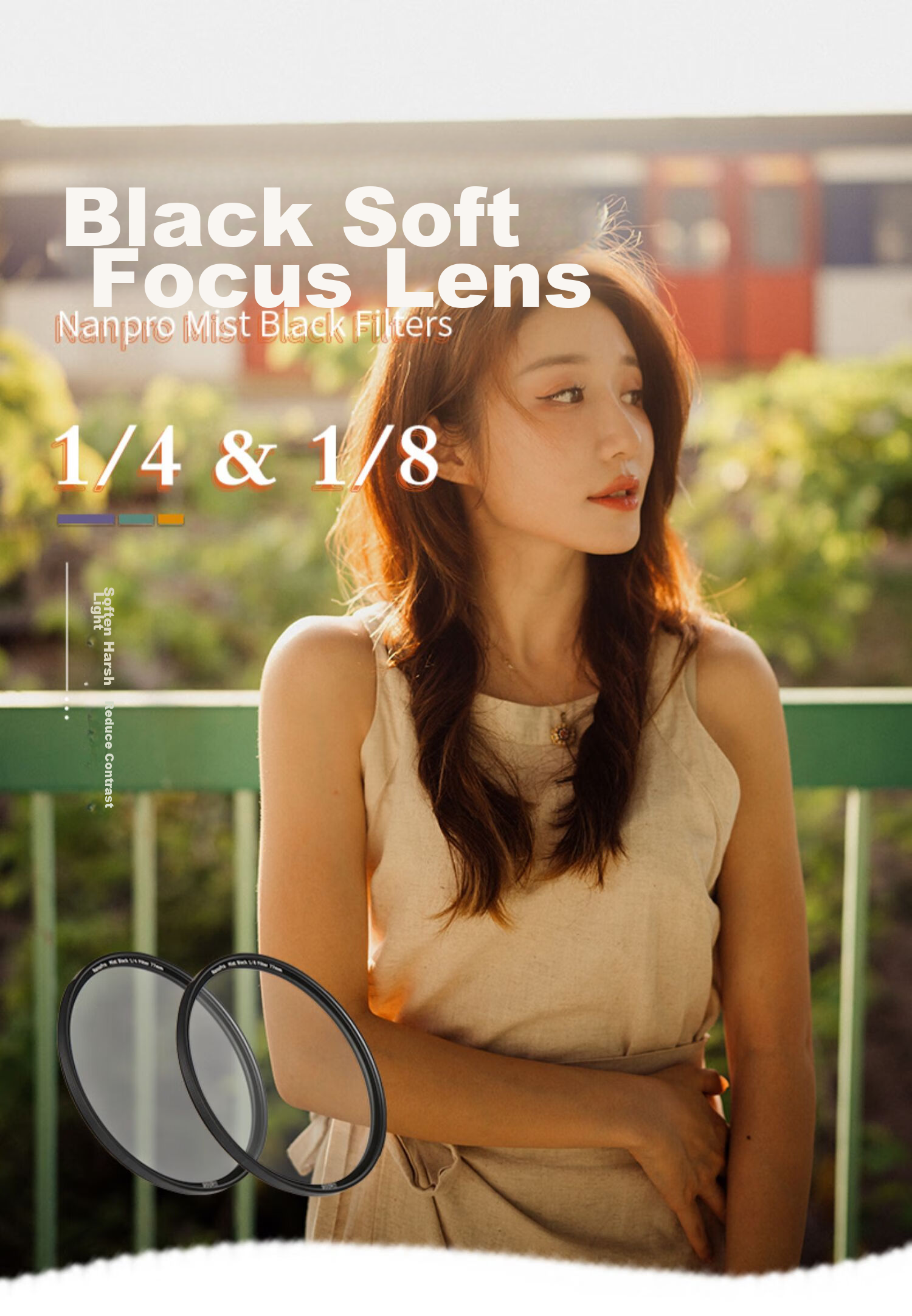 Haida NanoPro 67mm Black Soft Filter, 1/4 Soft Focus Diffusion Filter, Suitable for Portrait Photography And Video, Compatible with Canon, Nikon, Sony And Other Mirrorless And DSLR Camera Lenses 1