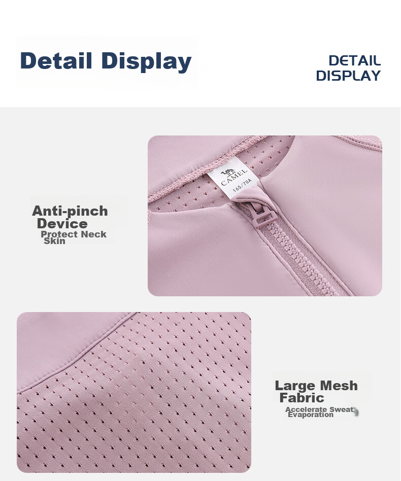 CAMEL Women's Sports Set, Summer New Style Running Yoga Fitness Short-Sleeve Shorts with Lining, Casual Elastic Sportswear 33