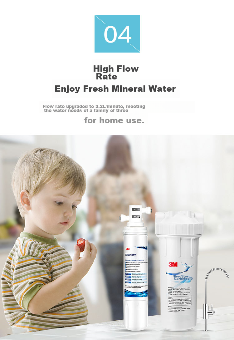 3M Water Purifier, Household Water Filtration System, Original Replacement Filter Cartridge, CDW7101V-C Filter Element 4