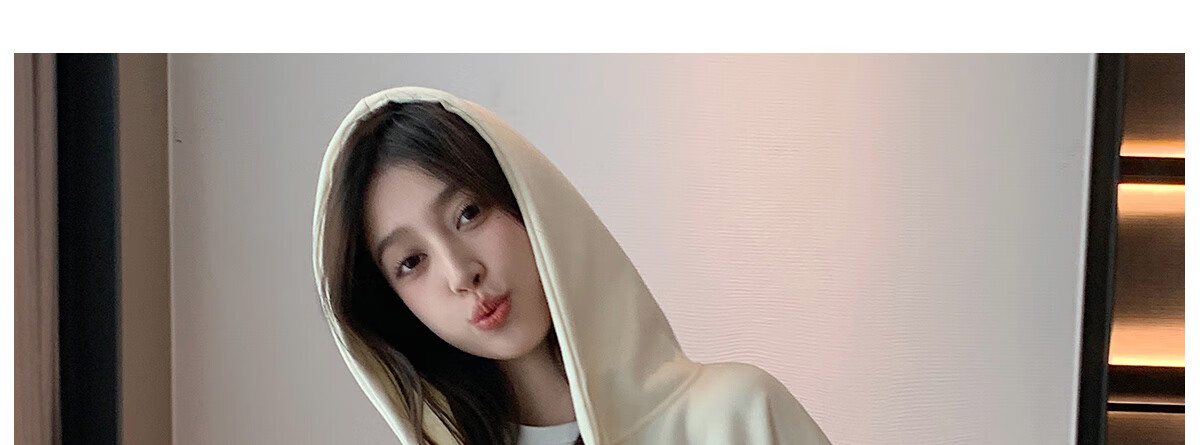Halo Queen Women's Sweatshirt Jacket with Fashionable Letter Print, Casual Comfortable Loose-Fitting Student Sweatshirt H13KF2141 25