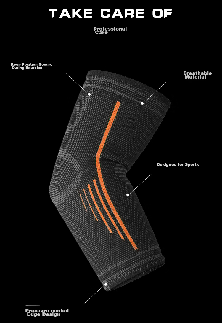 LAC Elbow Guard Sports Brace for Men And Women, Basketball Badminton Tennis Fitness Thickened Joint Support Wristband Upgraded Version Single Pack Size L 5