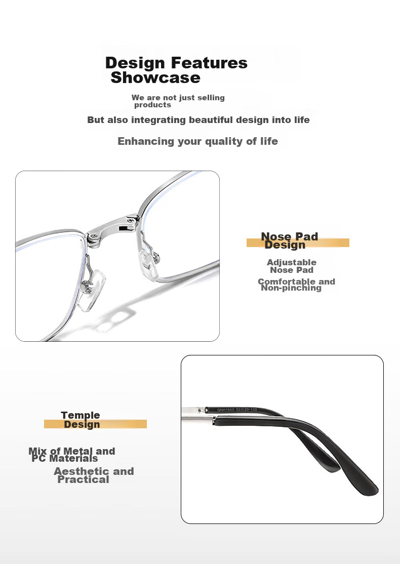 BAINIANHONG Foldable Portable Reading Glasses for Men, High Definition Anti-Blue Light Genuine Reading Glasses for Men, Protective Eyewear 1860-200 15