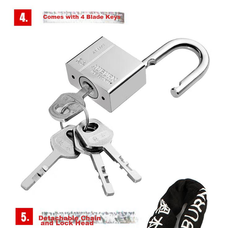 Aoben TSA Customs Lock, Password Lock for International Travel Luggage And Backpacks, Padlock 024 Gray 6