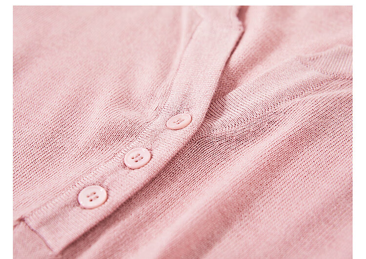 Dme [Baohe Milk Cheese] Spring And Summer Semi-Open Collar Sweater with Wool, Five-Quarter Sleeve, Petite Knit Top for Wome 29
