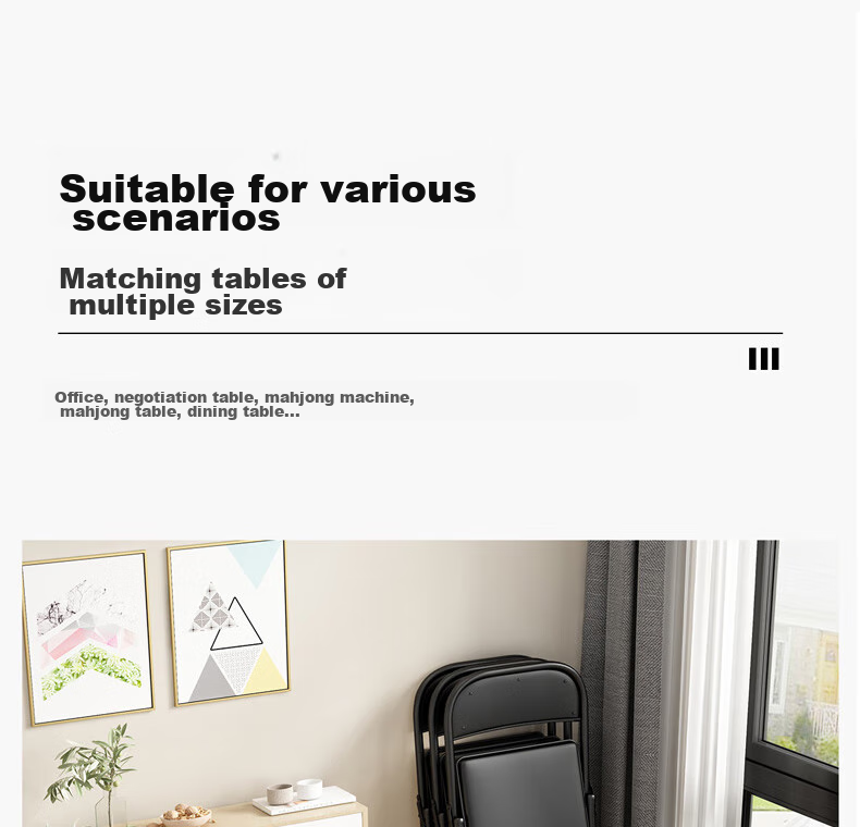 Quanpinwu Folding Chair, Computer Chair, Office Meeting Training Chair, Stool, Backrest Dining Chair, Study Chair, Home Mahjong Chair 12