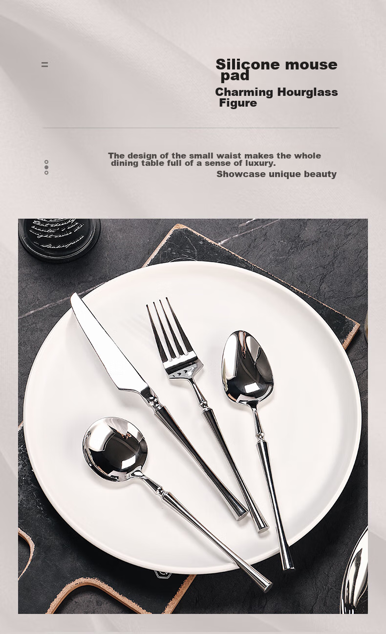 CRISTALGLASS Stainless Steel Steak Knife And Fork Set, High-Quality Western Cutlery, Thick Household Tableware Knife And Fork Set 2