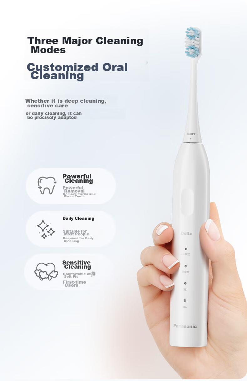 Panasonic Electric Toothbrush, Imported Soft Bristles, Antibacterial Cleaning, Only Needs to Be Recharged 4 Times in A Year, Adult Student Couple Style, New Year's Day Birthday Gift for Men And Women, DC031 Purple Subsidies 7