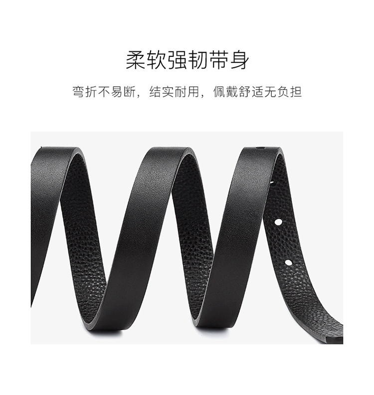 Goldlion Women's Leather Belt, Fashionable Versatile Pin Buckle Waistband Gift Box, Birthday Present 4