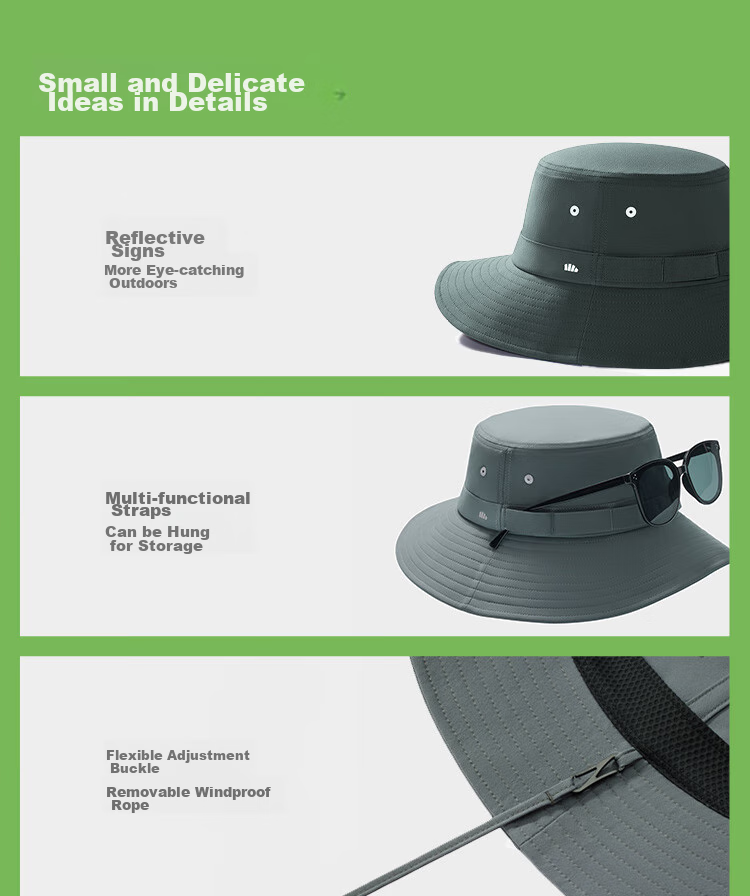 Beneunder Sun Hat for Men, Fisherman Hat, Breathable Sun Protection Cap, Outdoor Hiking Hat, Fishing Water-Resistant Hat TS013 19