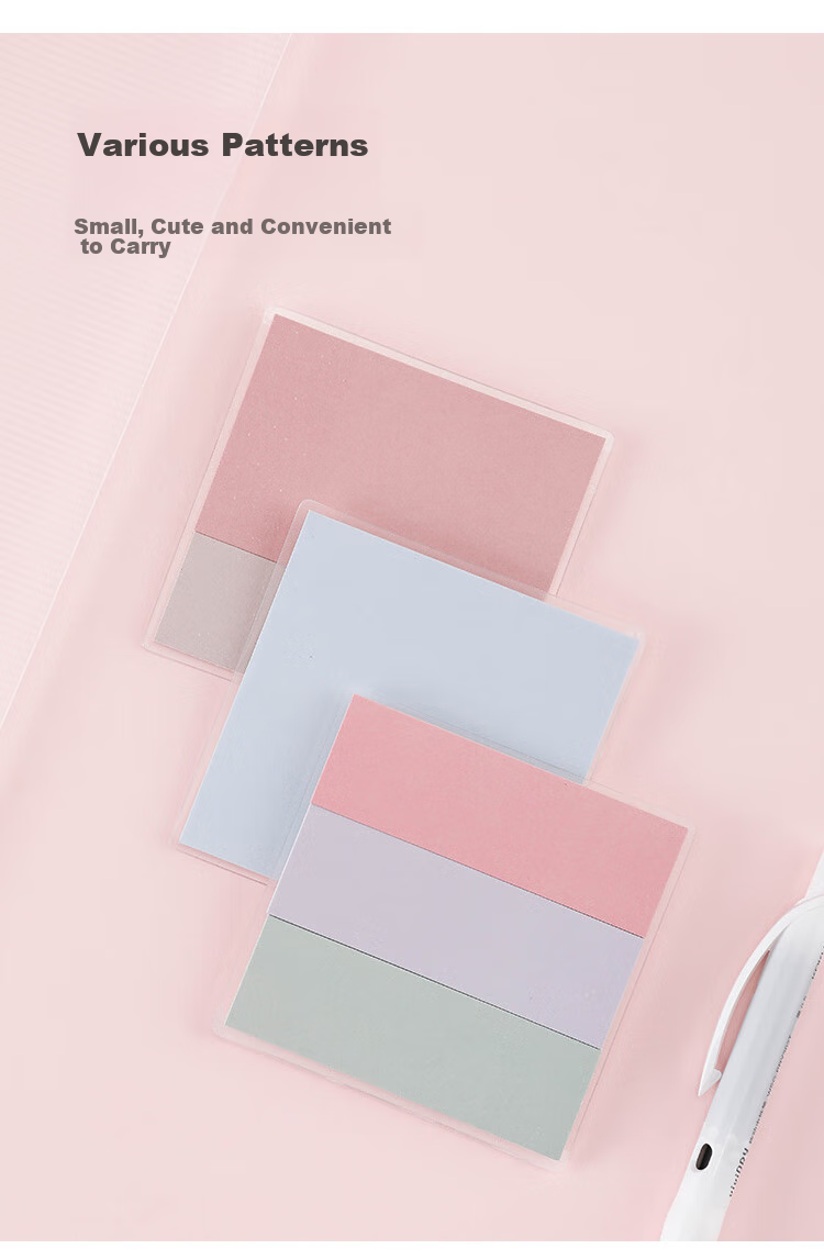 KOKUYO Campus Double-Layer Intentional Folding Memo Pad Refill Sticky Notes Purple Sunflower 1 Pack WSG-MEKS02 4