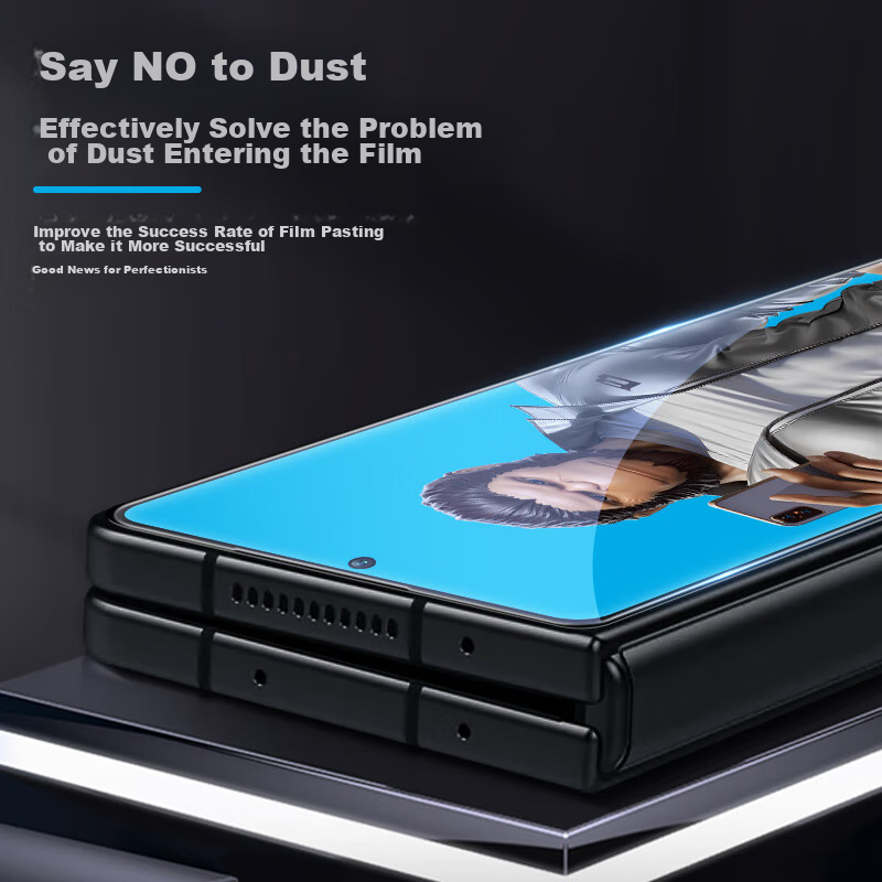 Lanxingxiansheng Tempered Glass Screen Protector for Samsung Z Fold 6 Foldable Phone, High Definition Anti-Drop Fingerprint Protection Front Film for Galaxy Z Fold 6