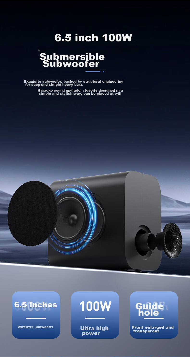 HANHONG_AUDIO 019KW-K TV Soundbar, Home Theater KTV Package, Surround Sound Karaoke Bluetooth Speaker, Karaoke Sound System for Home Indoor Use, Computer PS5 Speakers 11