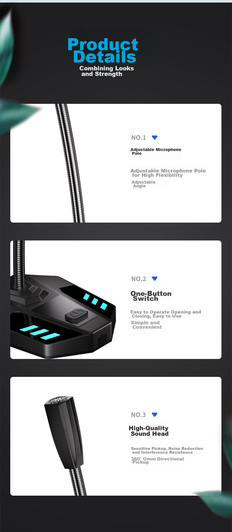 SAST OK-63 Computer Microphone, Desktop And Laptop Gaming Voice, Desktop Conference, Condenser, Live Streaming Host, PUBG, Version 3.5 7