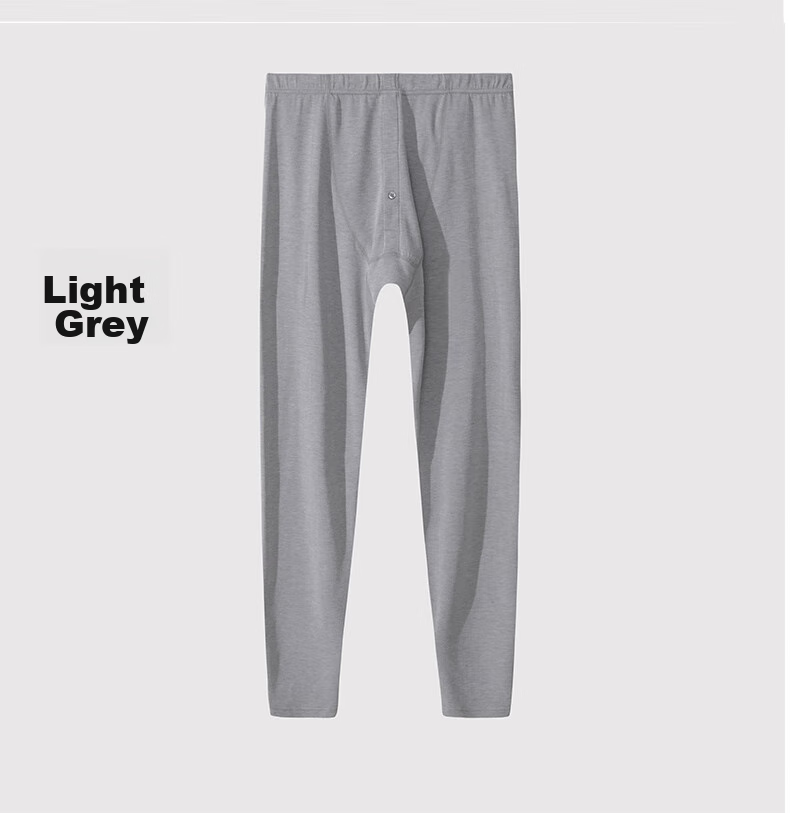 Hengyuanxiang [Large Size Men's Autumn Pants] 100% Pure Cotton Thin Plus-Size Antibacterial Thermal Underwear Base Layer Cotton Pants Spring And Autum 20