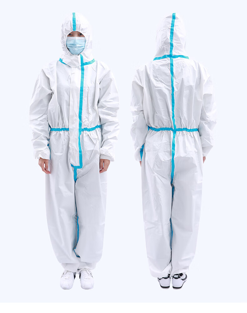 可孚 防护服大白连体防护衣隔离服医生一次性医护隔离衣全身连体连帽