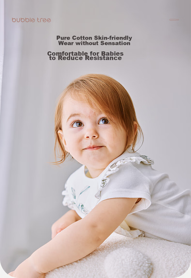 BUBBLE TREE Newborn Baby Cotton Bib Waterproof Anti-Spit-Up Petal Bib 28x30cm 7