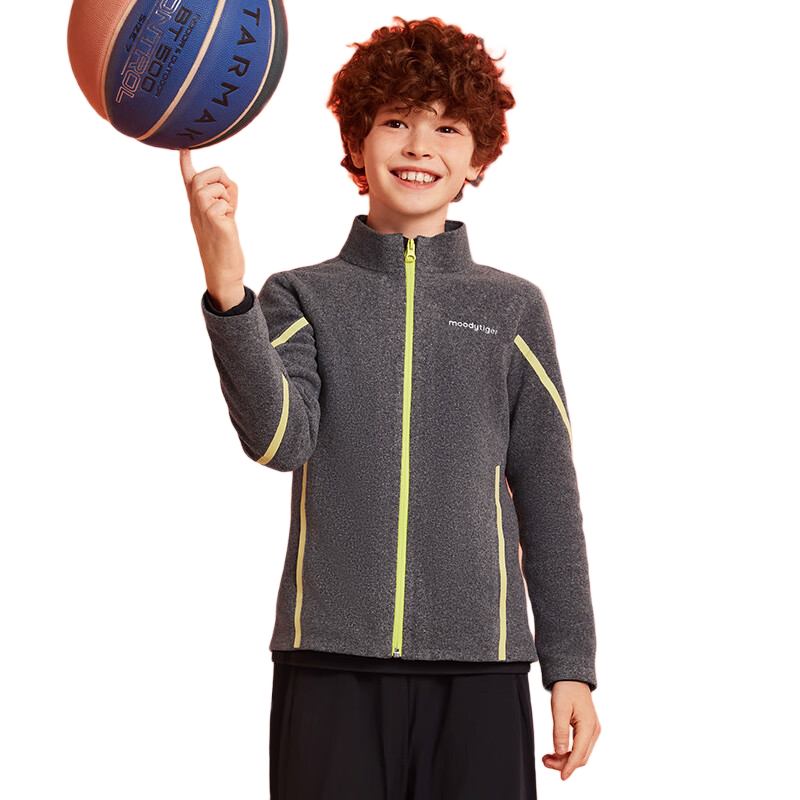 MoodyTiger Kids Warm Water-Repellent Leather Jacket Autumn Winter Boys Comfortable Soft Breathable Stand Collar Girls Sportswear