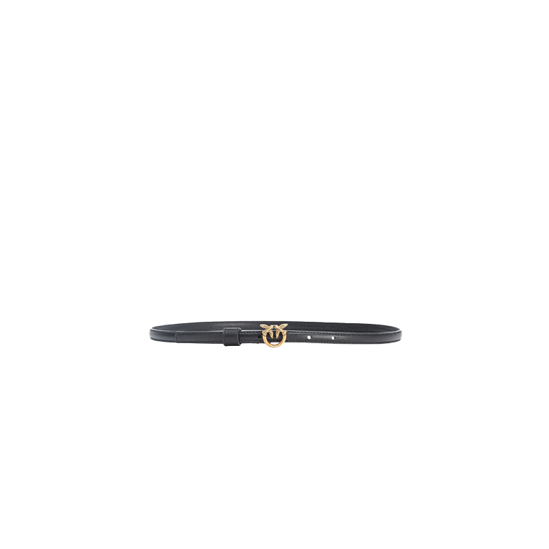 PINKO [Pin Gao] Women's Classic Swallow LOGO Black Buckle Belt S Gift for Girlfriend 100143A1K2 Luxury Present 3