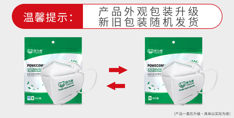 Baoweikang 9600 International KN95 Mask, Dust-Proof, Anti-Smog, PM2.5 Protection, Dust-Proof Foldable Mask, Non-Woven Fabric with Meltblown Layer, Anti-Droplet Adult Protective Mask (White Ear Straps, 50 Pieces) 1
