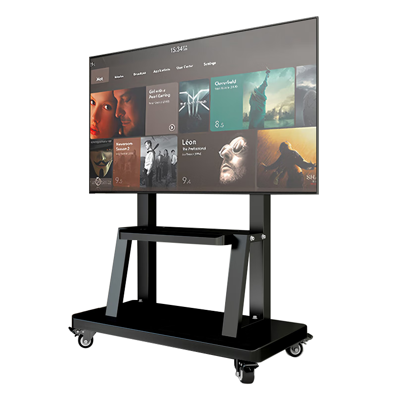 Jinying Mobile TV Stand for 32-75 Inch TVs, Floor-Standing TV Mount, Movable Cart for Video Conferencing All-In Device, Vertical TV Wall Mount