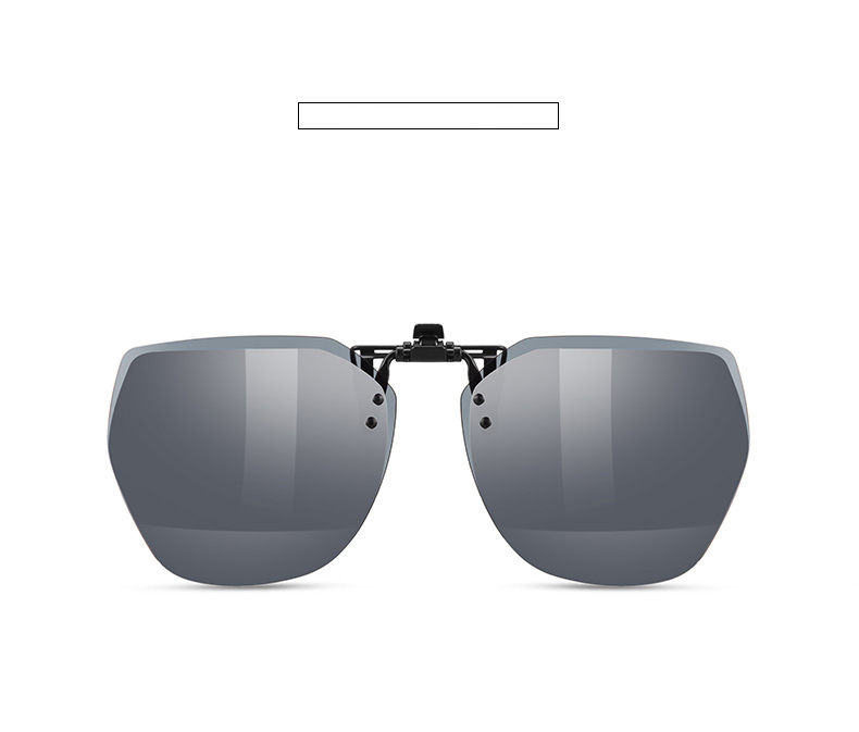 HELEN KELLER Sunglasses Clip, Geometric Large Frame Glasses Clip, Driving-Specific Myopia Sunglasses Clip HP823C5 12
