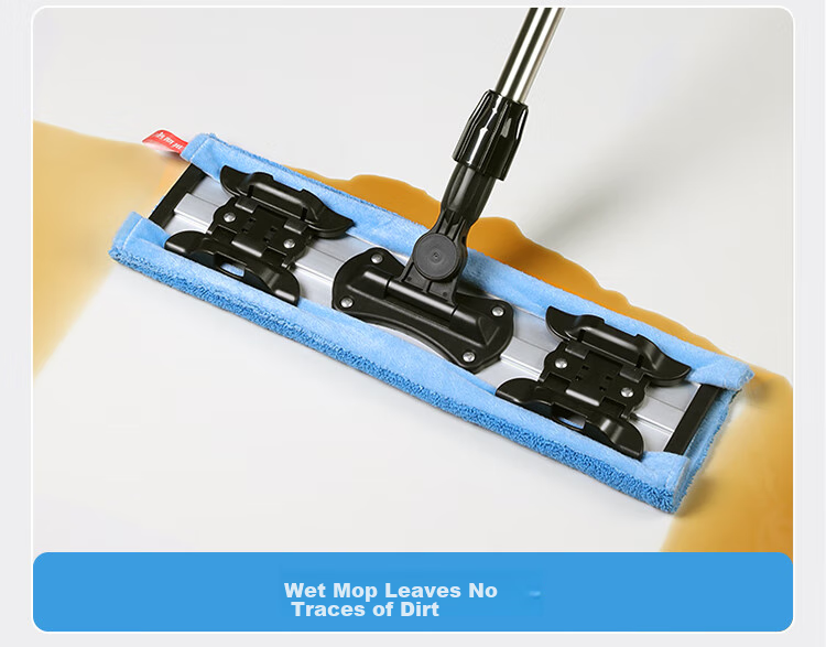 MARYYA Flat Mop with Cloth, 40cm 2 Mops, Extended Handle for Wooden Floors, 2026 Large Dust-Removing Mop 6