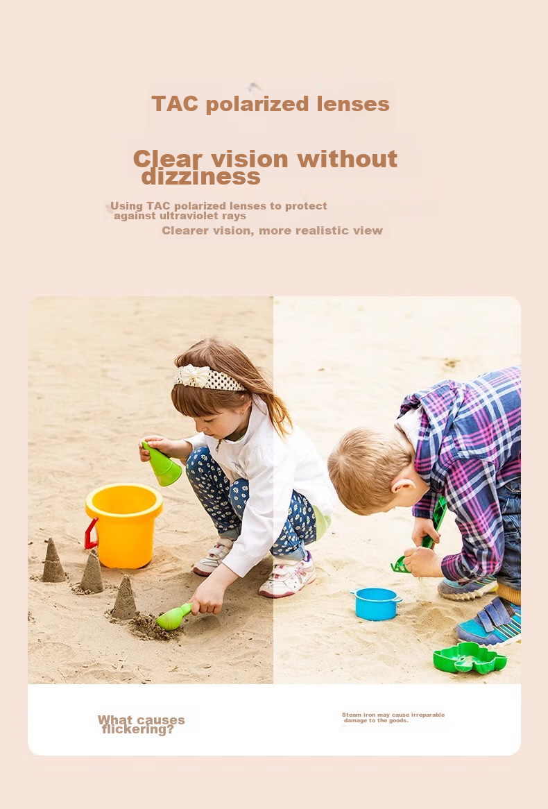Cuntiandaofu Children's Sunglasses, Kids' Sunglasses, Boys' UV Protection Polarized Glasses, Green Frame with Green Lenses 15