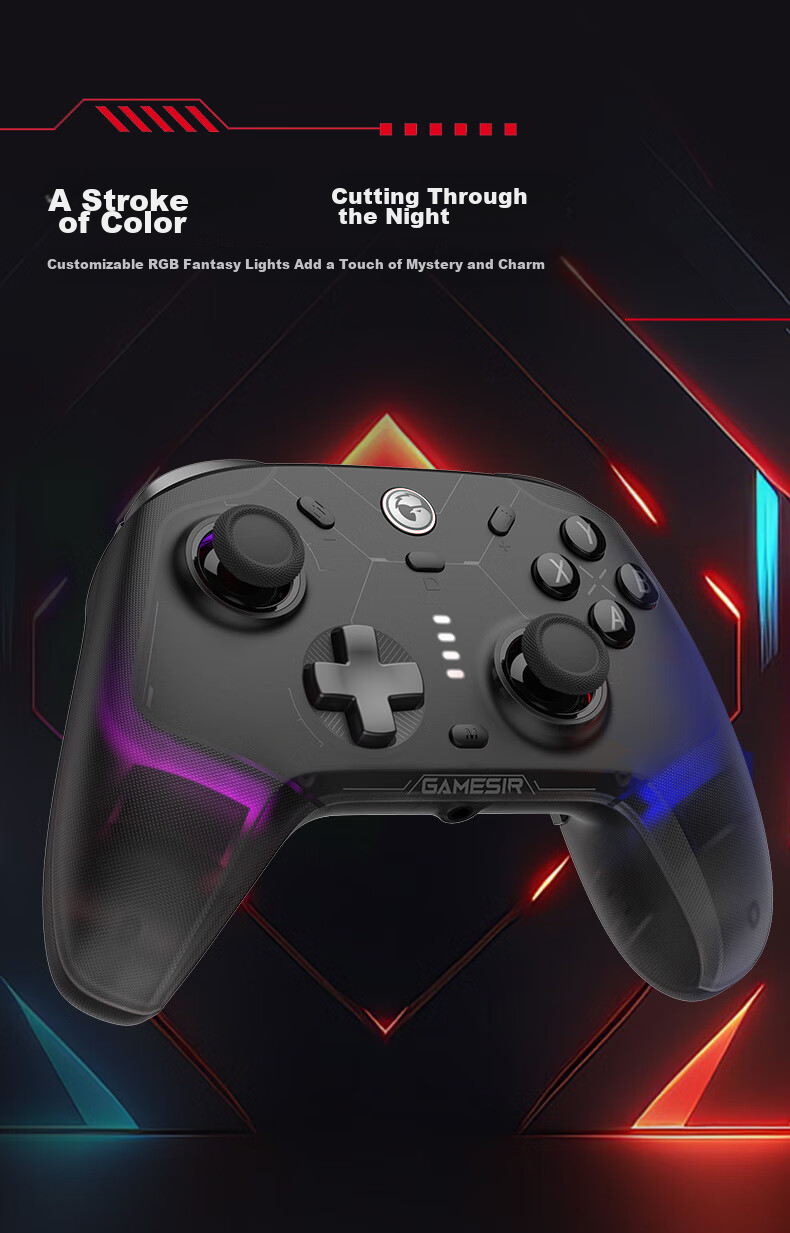 GAMESIR Fengxingzhe 2 Wireless Game Controller Motion-Sensing Switch Controller with Base, Compatible with Mobile Android Apple PC Bluetooth NS2 Computer TV Steam Original Genshin Impact Black Myth: Wukong Zero 11