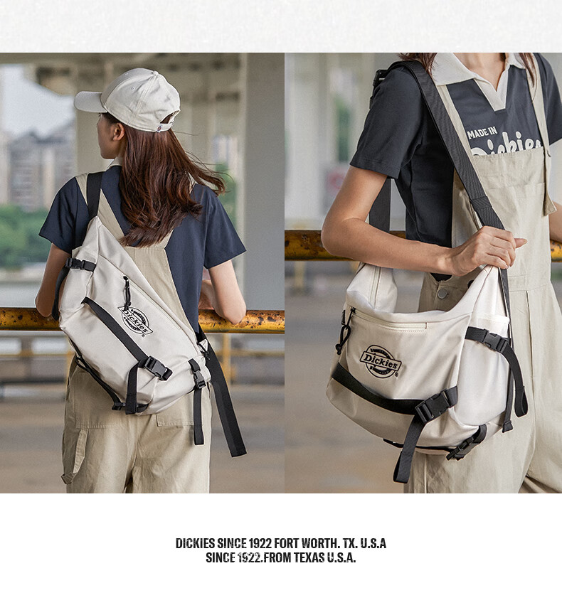 Dickies Crossbody Bag, Large Capacity Shoulder Bag for Men And Women, Multi-Compartment Lightweight Cycling Bag, DK Messenger Bag, Travel Satchel, Commuter Bag 10