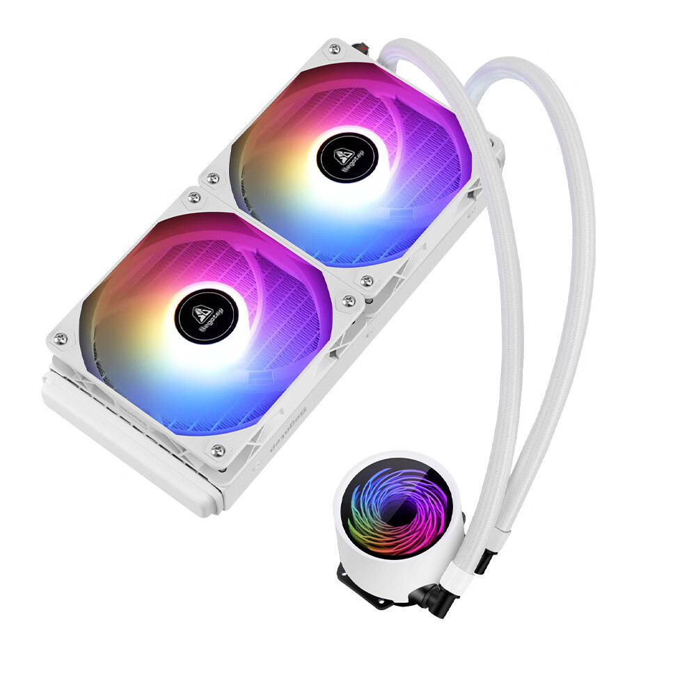 Segotep Ice Zen 240 ARGB All-In Liquid CPU Cooler, White (260W Thermal Dissipation/WC12 High-Performance Temperature Control Fan/Supports Intel & AMD Mounting Brackets) 2