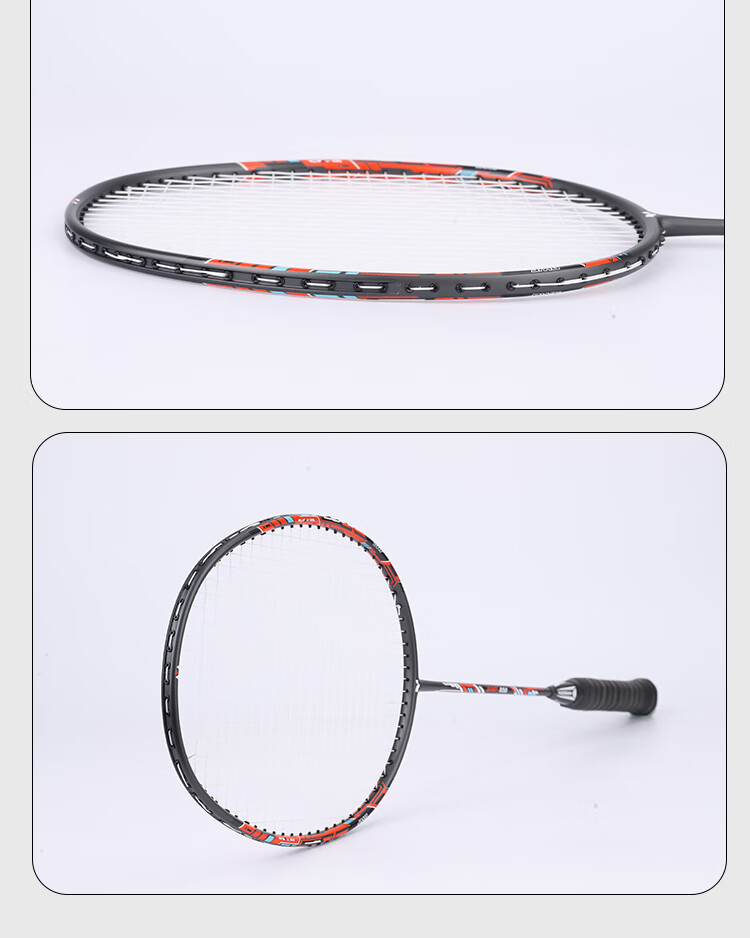 Yodiman Ultra-Light 5U Badminton Racket Single Pack 850 (Pre-Strung, 26 Lbs, 2 Shuttlecocks Included) 20