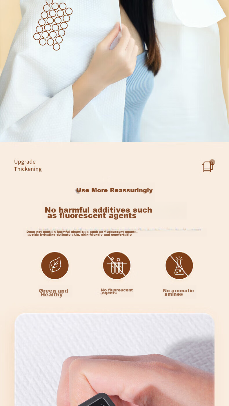 Grace Disposable Bath Towels, Compressed for Travel And Hotel Use, Portable And Thickened, 70*100cm, Pack of 3 6