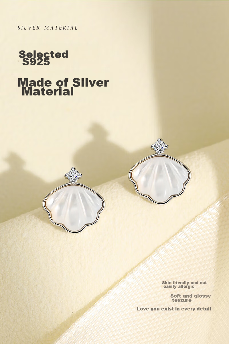 MANHE S925 Silver Stud Earrings for Women, Practical Birthday Valentine's Day Gift for Girlfriend 14