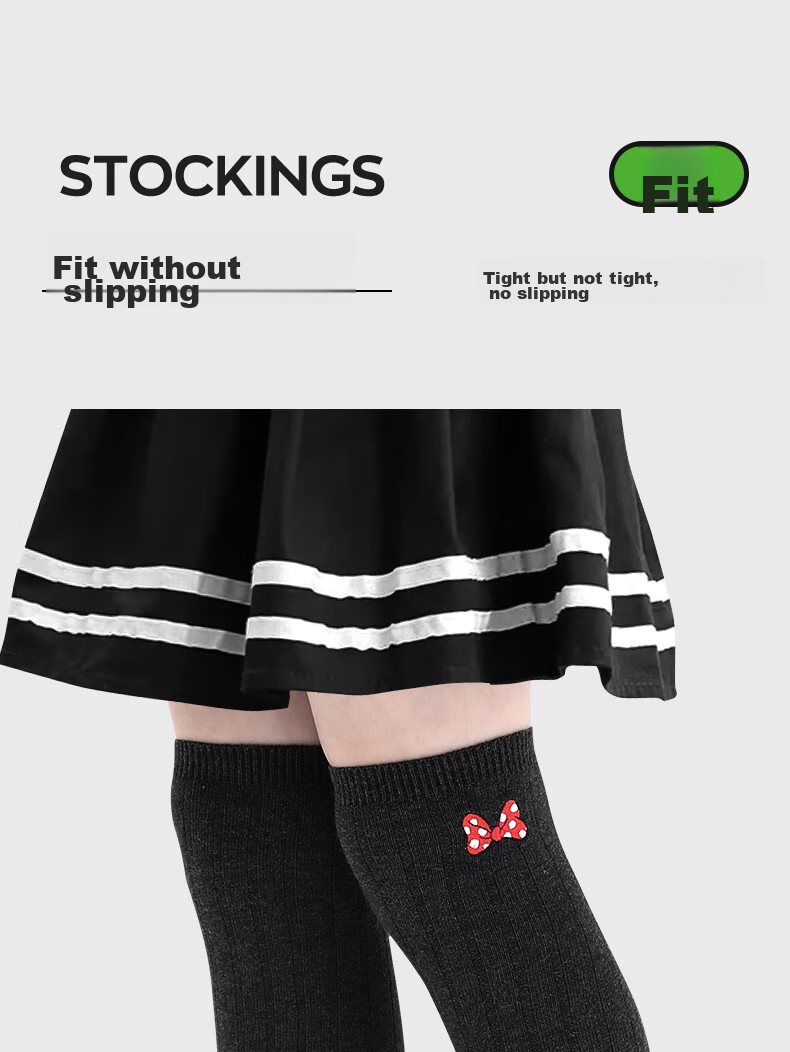 Barbie Children's Mid-Calf Socks, Over-Knee Girls' Long Socks, Spring And Autumn High Socks for Girls, Student Cotton Socks, Versatile Long Socks 6