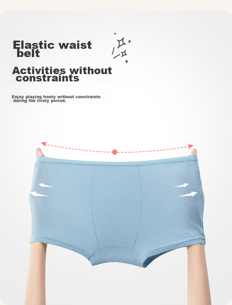 Siwangongli Children's Disposable Underwear, Boys' Washless Daily-Use Boxer Briefs, Travel Disposable Product Set 6