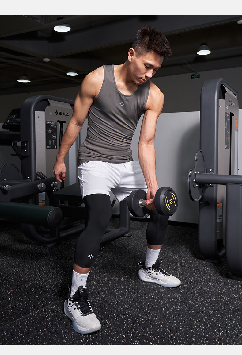 RIGORER Summer Breathable Quick-Dry Training Fitness Sleeveless Compression Shirt Z121210603 Pure Black L 18