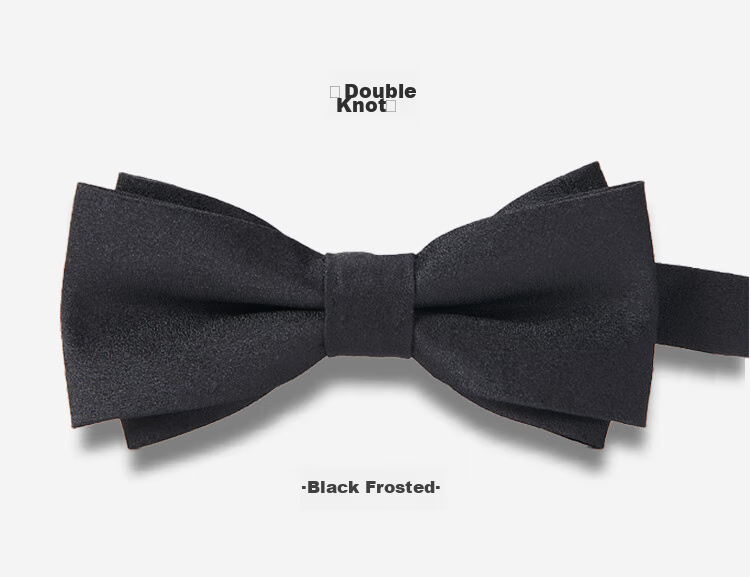 GLO-STORY Men's Bow Tie, Wedding Groom Groomsman Banquet Party Formal Wear Business Gentleman Double-Layer Bow Tie MLD824069 6