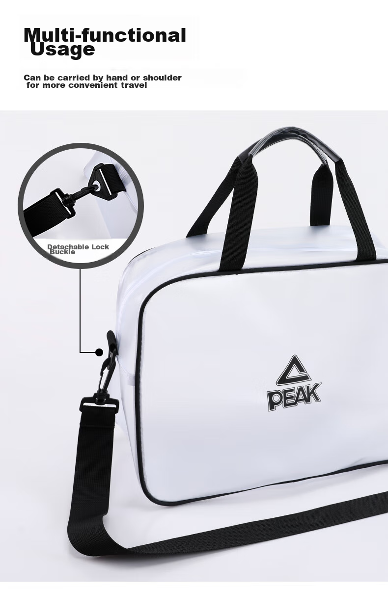 PEAK Swimming Bag with Dry And Wet Separation, Large Capacity Double-Layer Storage Swim Bag, Waterproof Bag in Black And Gray 5